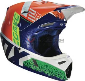 Casco V3 Divizion Orange-Blue